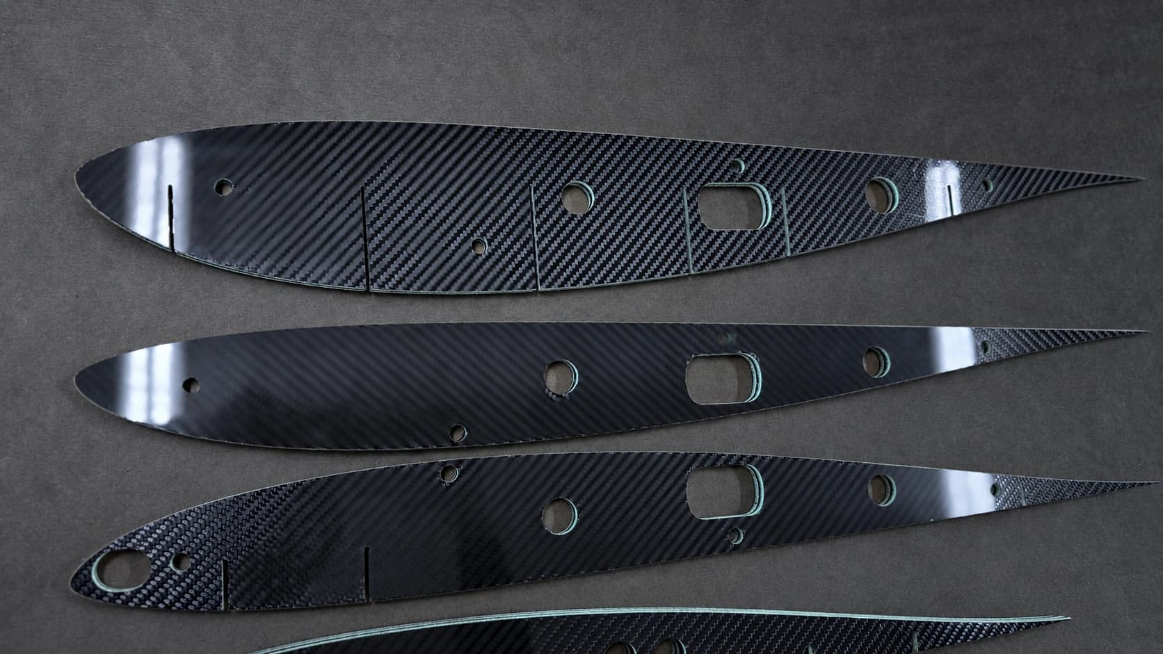 Machined carbon fiber components